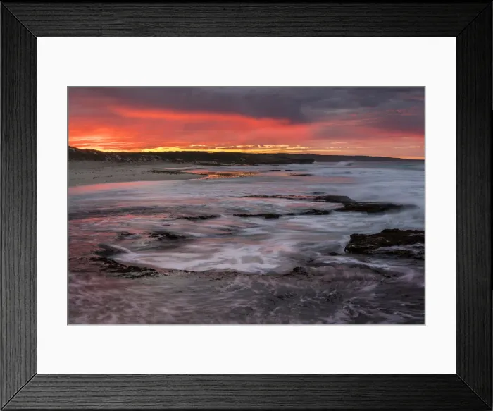 Framed Print : Hanson Bay at sunrise, Kangaroo Island, South Australia, Australia Framed Print : Hanson Bay at sunrise, Kangaroo Island, South Australia, Australia