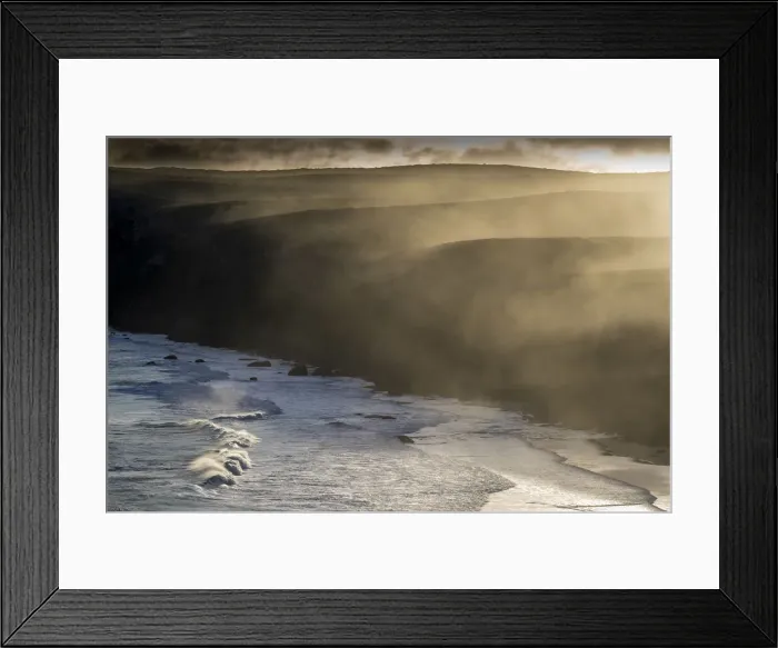Framed Print : Sea spray on coastal cliffs, Flinders Chase National Park, Kangaroo Island Framed Print : Sea spray on coastal cliffs, Flinders Chase National Park, Kangaroo Island