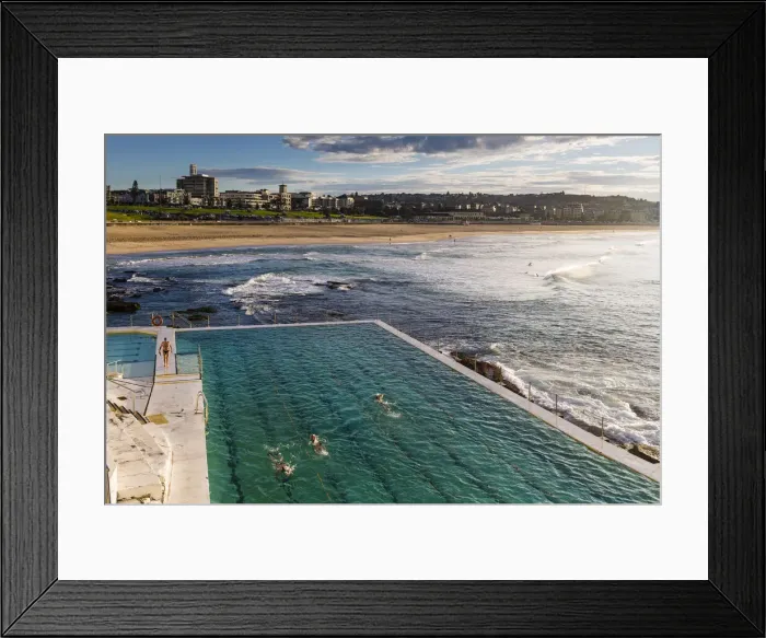 Framed Print : Icebergs Ocean Pool at Bondi Beach, Sydney, New South Wales, Australia Framed Print : Icebergs Ocean Pool at Bondi Beach, Sydney, New South Wales, Australia