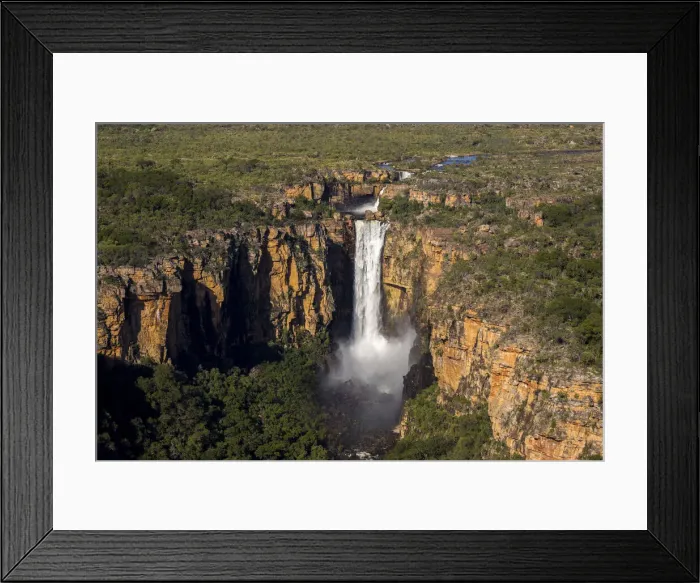 Framed Print : Aerial of Jim Jim Falls, Kakadu National Park, Northern Territory, Australia Framed Print : Aerial of Jim Jim Falls, Kakadu National Park, Northern Territory, Australia