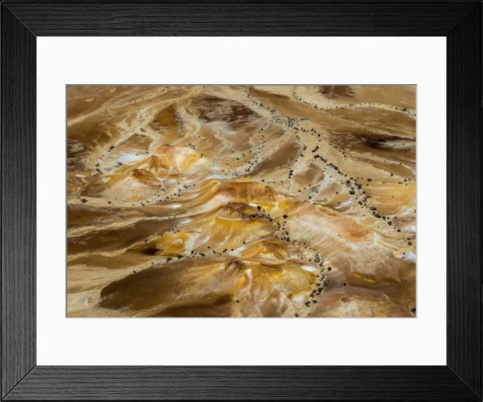 Framed Print : Aerial of Anna Creek Painted Hills, Anna Creek Station, South Australia, Australia Framed Print : Aerial of Anna Creek Painted Hills, Anna Creek Station, South Australia, Australia