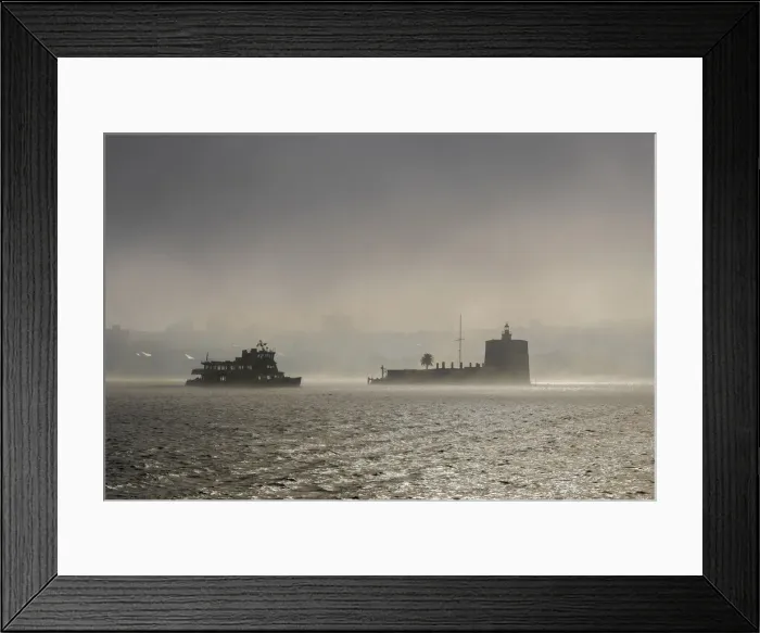 Framed Print : Ferry approaching Fort Denison in Sydney Harbour, Sydney, New South Wales, Australia Framed Print : Ferry approaching Fort Denison in Sydney Harbour, Sydney, New South Wales, Australia