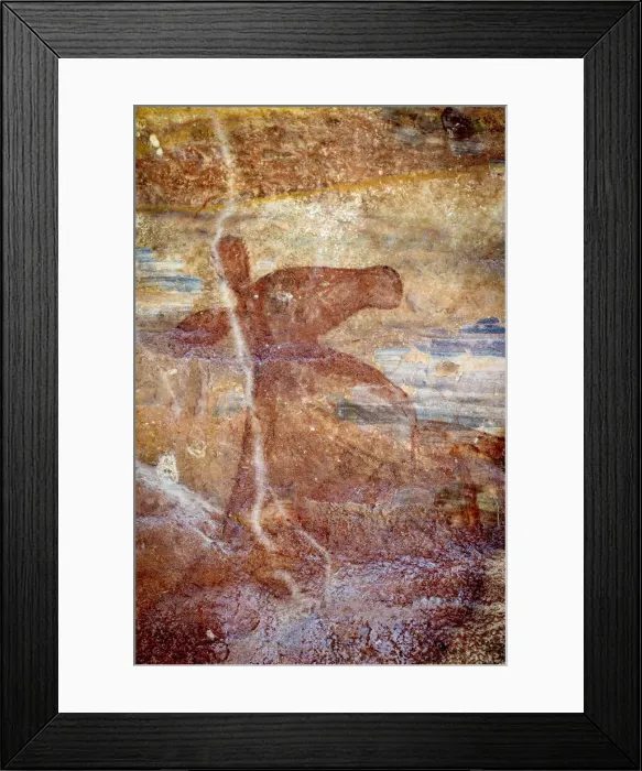 Framed Print : Aboriginal rock art depicting a wallaby at Jacobs Hand rock art site, Arnhem Land Framed Print : Aboriginal rock art depicting a wallaby at Jacobs Hand rock art site, Arnhem Land