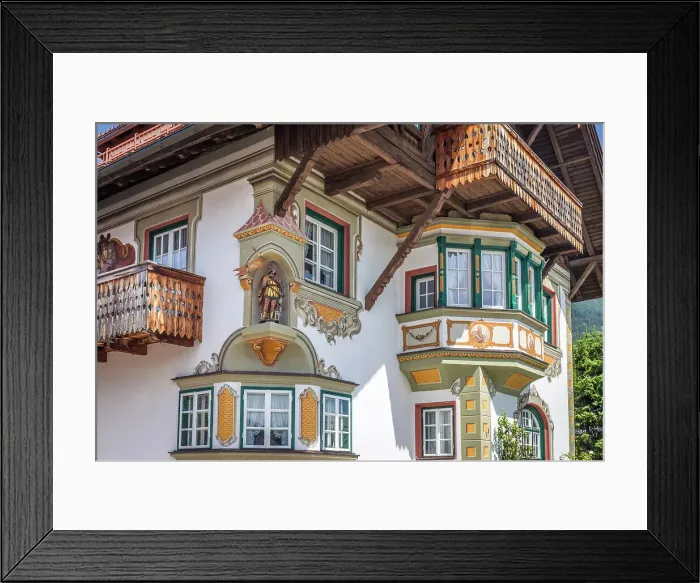 Framed Print : Historic farm in Seefeld in Tirol, Tyrol, Austria Framed Print : Historic farm in Seefeld in Tirol, Tyrol, Austria