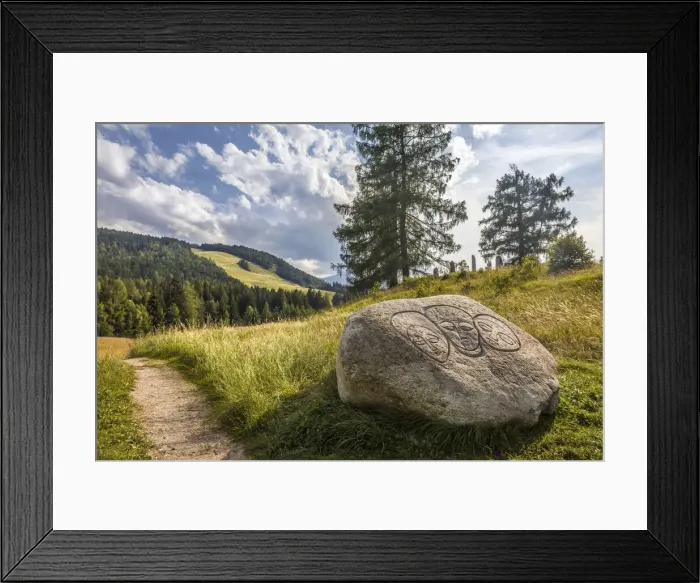 Framed Print : Stone circle and way of the cross in Seefeld in Tirol, Tyrol, Austria Framed Print : Stone circle and way of the cross in Seefeld in Tirol, Tyrol, Austria