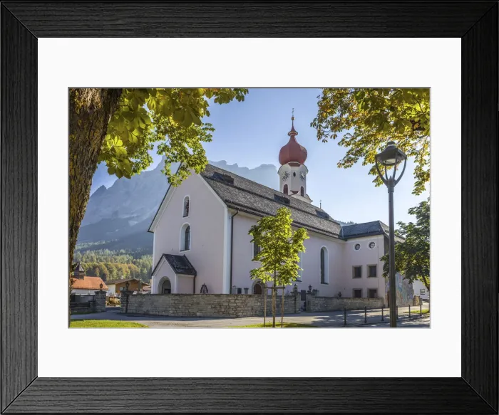 Framed Print : Parish church of Our Lady of the Visitation in Ehrwald in Tirol, Tyrol, Tirol, Austria Framed Print : Parish church of Our Lady of the Visitation in Ehrwald in Tirol, Tyrol, Tirol, Austria