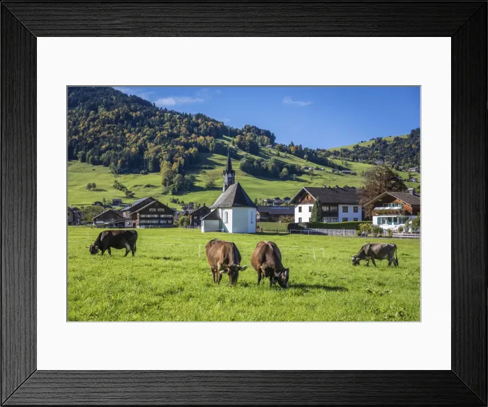 Framed Print : Chapel of St Martin and Wendelin in Bersbuch, Bregenzerwald, Vorarlberg, Austria Framed Print : Chapel of St Martin and Wendelin in Bersbuch, Bregenzerwald, Vorarlberg, Austria