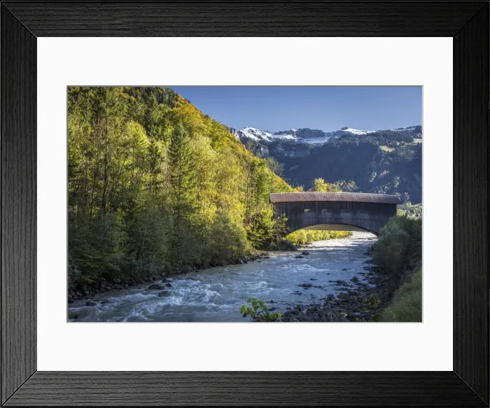 Framed Print : Historic bridge over the Bregenzerache river near Klaus, Bregenzerwald, Vorarlberg Framed Print : Historic bridge over the Bregenzerache river near Klaus, Bregenzerwald, Vorarlberg