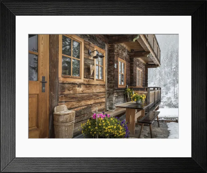 Framed Print : Historic mountain farm in Kalkstein, Innervillgraten, Villgraten valley, East Tyrol, Austria