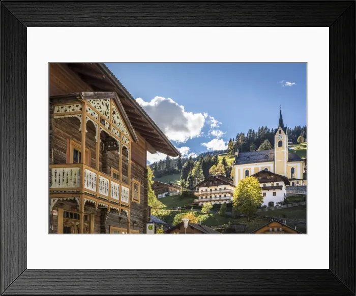 Framed Print : Village of Ausservillgraten, Villgraten valley, East Tyrol, Austria Framed Print : Village of Ausservillgraten, Villgraten valley, East Tyrol, Austria
