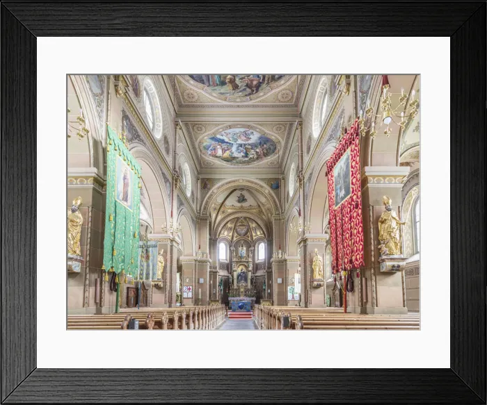 Framed Print : Interior of the parish church St. Martin in Innervillgraten, Villgraten valley Framed Print : Interior of the parish church St. Martin in Innervillgraten, Villgraten valley