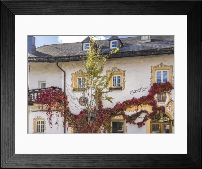 Framed Print : Historic inn Neuwirt in Virgen, Virgen valley, East Tyrol, Austria Framed Print : Historic inn Neuwirt in Virgen, Virgen valley, East Tyrol, Austria