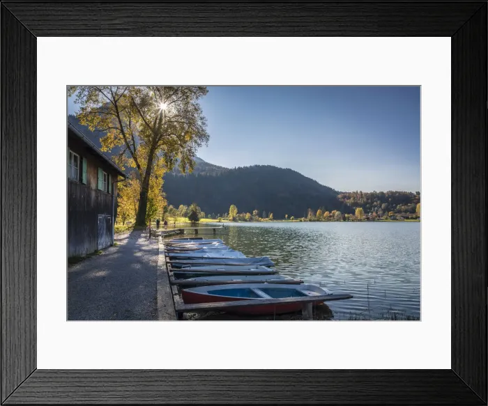 Framed Print : Rowing boats on Thiersee, Breiten, Tyrol, Austria Framed Print : Rowing boats on Thiersee, Breiten, Tyrol, Austria