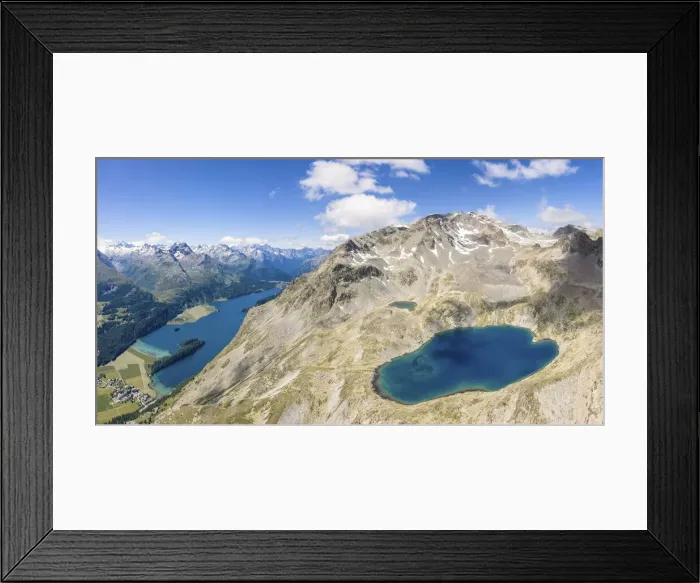 Framed Print : Lej da la Tscheppa while on the left Lake of Sils, Engadin, Canton of Graubunden Framed Print : Lej da la Tscheppa while on the left Lake of Sils, Engadin, Canton of Graubunden