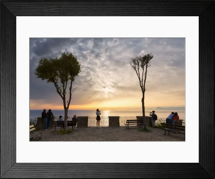 Framed Print : Italy, Campania, Salerno district, Cilento coast