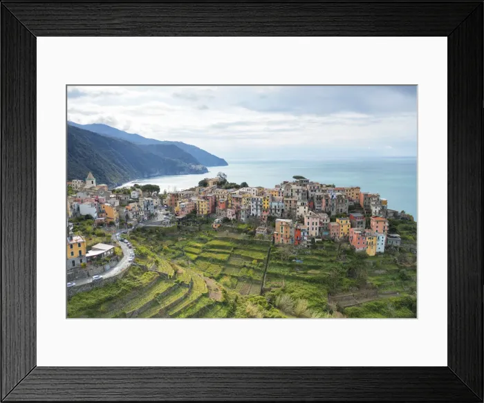 Framed Print : Corniglia, municipality of Vernazza, National Park of Cinque Terre, La Spezia province