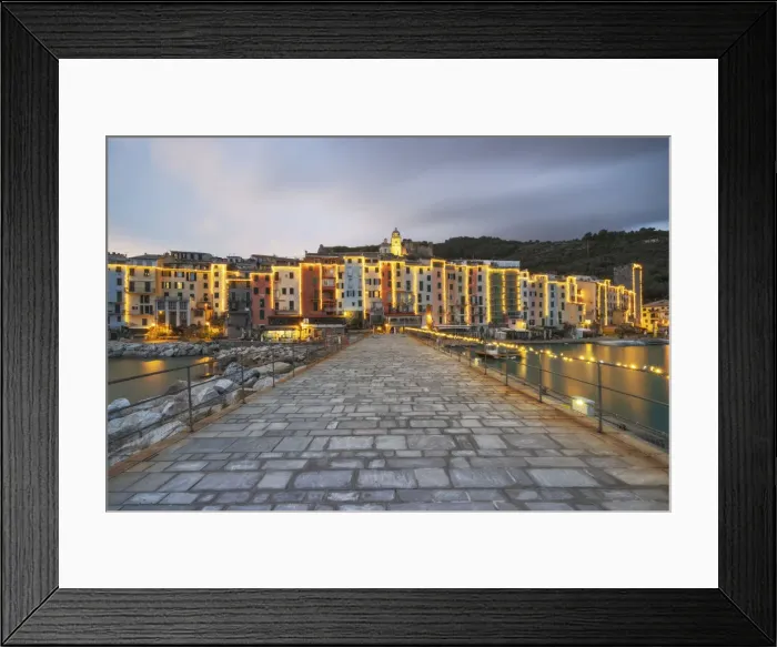 Framed Print : Portovenere during a Christmas time, UNESCO World Heritage Site
