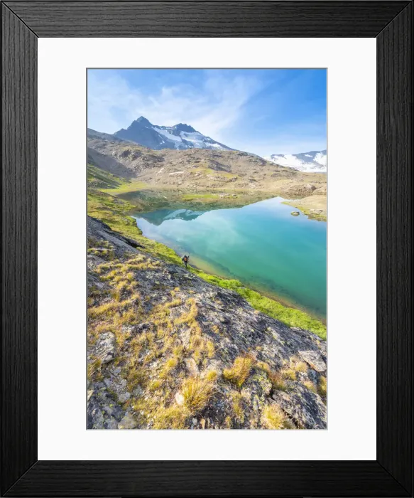 Framed Print : San Martino lake, Valgrisenche, Vallee d Aoste, Italian alps, Italy Framed Print : San Martino lake, Valgrisenche, Vallee d Aoste, Italian alps, Italy