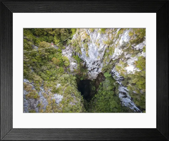 Framed Print : Highlining above Harwoods Hole, Golden Bay, New Zealand, Oceania Framed Print : Highlining above Harwoods Hole, Golden Bay, New Zealand, Oceania