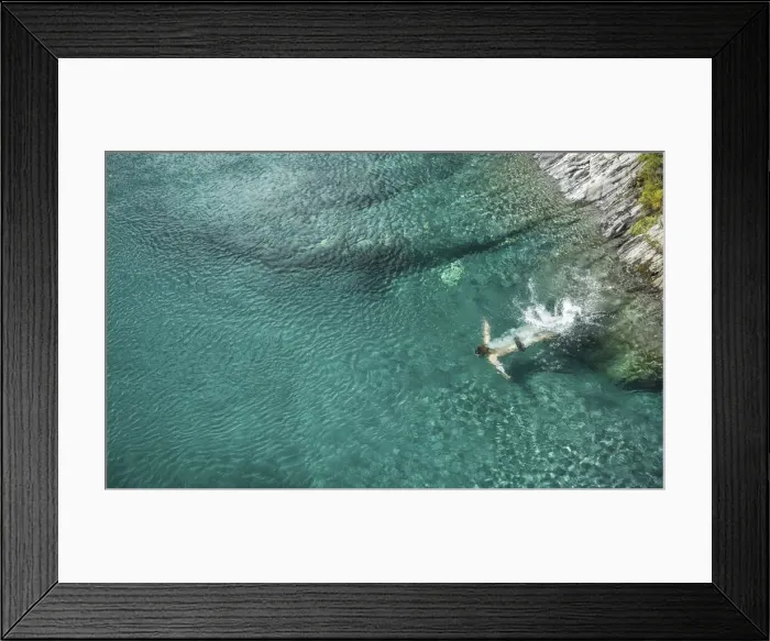 Framed Print : Frozen bath into the Blue Pools, West Coast, New Zealand, Oceania Framed Print : Frozen bath into the Blue Pools, West Coast, New Zealand, Oceania
