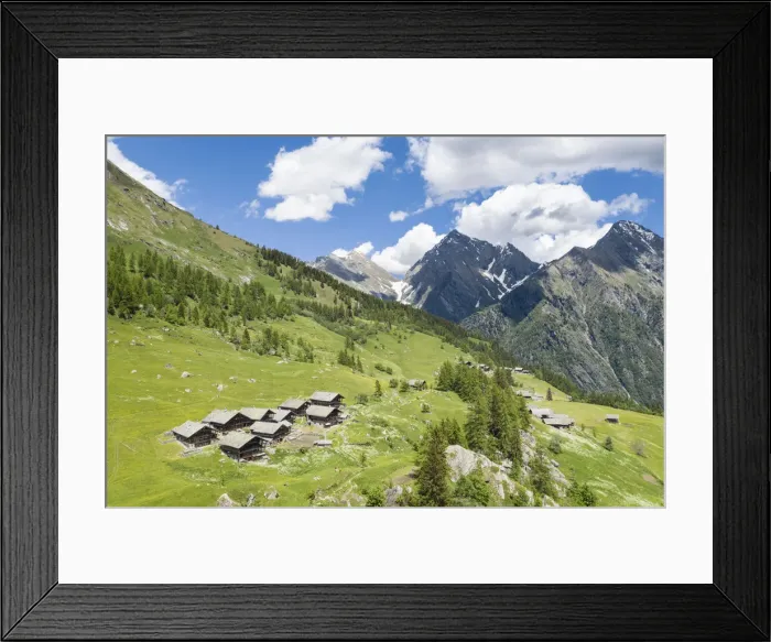 Framed Print : Alpe Otro, Scarpia hamlet (Alagna, Valsesia, Vercelli province, Piedmont, Italy) Framed Print : Alpe Otro, Scarpia hamlet (Alagna, Valsesia, Vercelli province, Piedmont, Italy)