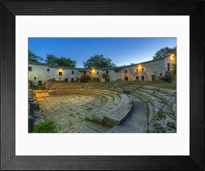 Framed Print : Roman theater in the ancient city of Altilia, today Sepino in Molise Framed Print : Roman theater in the ancient city of Altilia, today Sepino in Molise