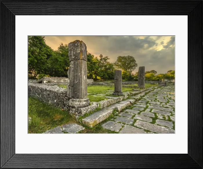 Framed Print : Archaeological ruins of the Roman Forum of Altilia Sepino Framed Print : Archaeological ruins of the Roman Forum of Altilia Sepino