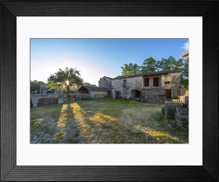 Framed Print : Archaeological site of Altilia Sepino. Sepino Archaeological Park, Sepino