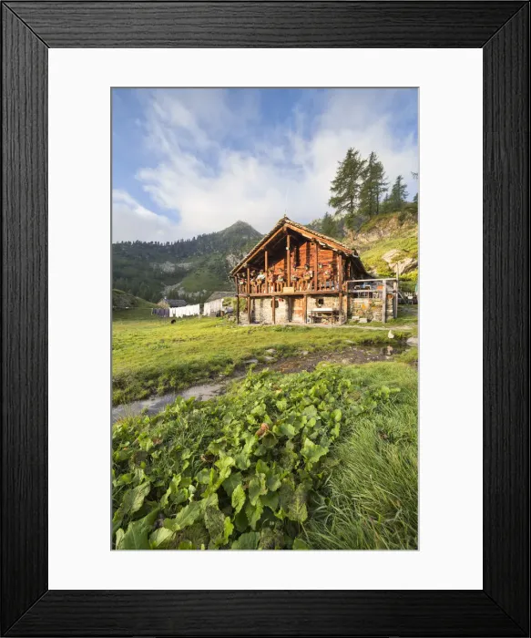 Framed Print : Alpe Larecchio, Vogna Valley (Alagna, Valsesia, Vercelli province, Piedmont, Italy) Framed Print : Alpe Larecchio, Vogna Valley (Alagna, Valsesia, Vercelli province, Piedmont, Italy)