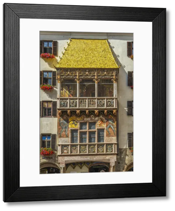 Framed Print : The Golden Roof (Goldenes Dachl) is the symbol of Innsbruck