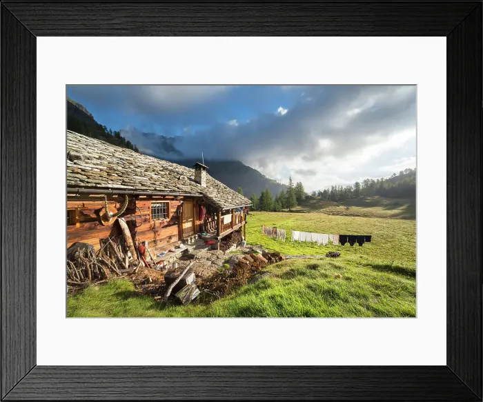 Framed Print : Alpe Larecchio, Vogna Valley (Alagna, Valsesia, Vercelli province, Piedmont, Italy) Framed Print : Alpe Larecchio, Vogna Valley (Alagna, Valsesia, Vercelli province, Piedmont, Italy)