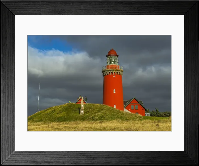 Framed Print : Lighthouse of Bovbjerg Lighthouse. Lemvig, Central Jutland, Denmark Framed Print : Lighthouse of Bovbjerg Lighthouse. Lemvig, Central Jutland, Denmark