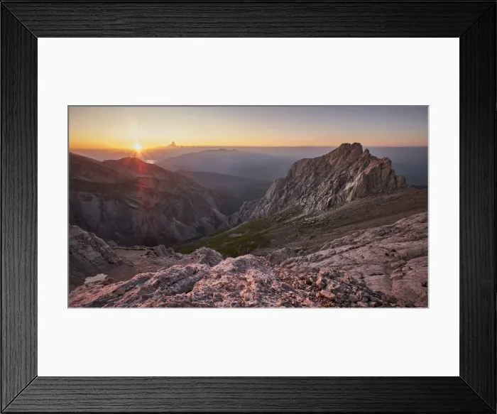 Framed Print : Corno Piccolo - Little Horn - at sunset - Gran Sasso Mountains - Abruzzo - Italy Framed Print : Corno Piccolo - Little Horn - at sunset - Gran Sasso Mountains - Abruzzo - Italy