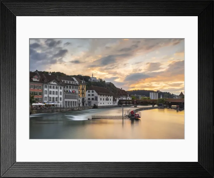 Framed Print : Chateau Gutsch at sunset, Luzern, Canton Luzern, Switzerland Framed Print : Chateau Gutsch at sunset, Luzern, Canton Luzern, Switzerland