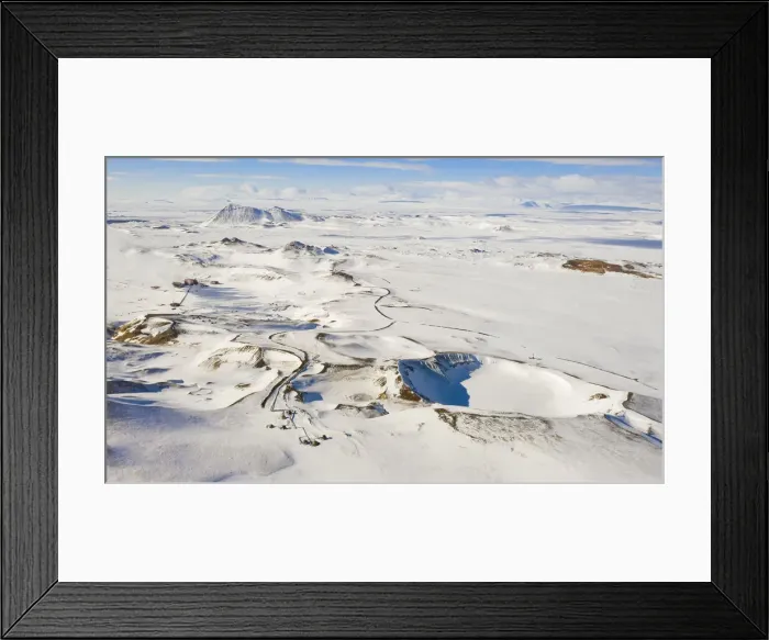 Framed Print : Krafla area and craters during winter, Reykjahlid, Nordurland eystra, Iceland Framed Print : Krafla area and craters during winter, Reykjahlid, Nordurland eystra, Iceland