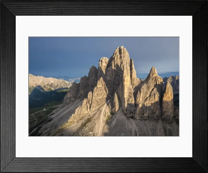 Framed Print : Tre Cime di Lavaredo at sunrise. Misurina, Auronzo di Cadore, province of Belluno, Veneto Framed Print : Tre Cime di Lavaredo at sunrise. Misurina, Auronzo di Cadore, province of Belluno, Veneto