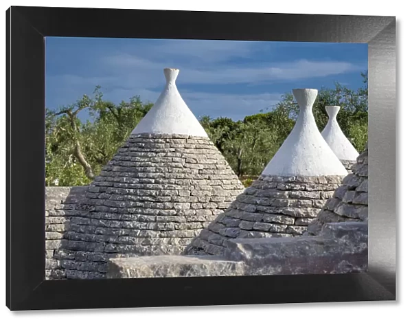 Salento, Apulia, Italy. A trullo is a traditional Apulian dry stone hut