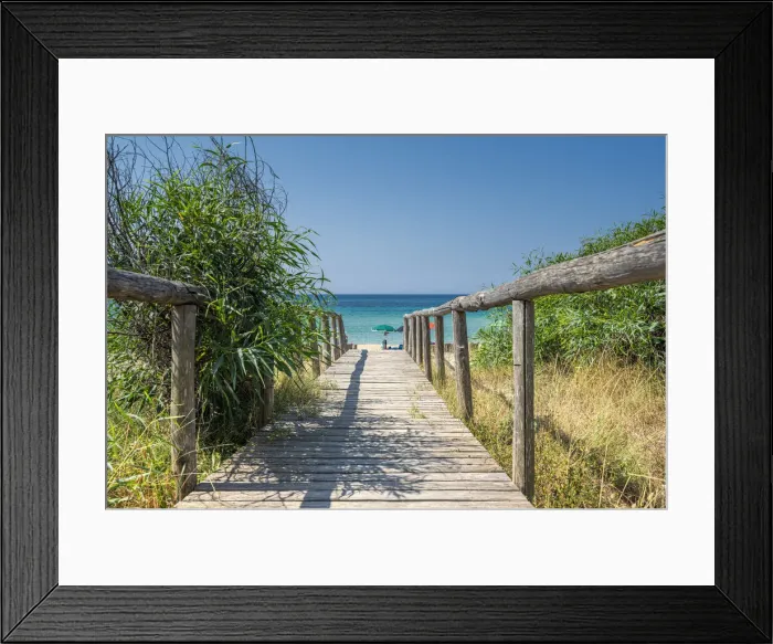 Framed Print : Manduria, San Pietro In Bevagna, Salento, Apulia, Italy. The Chidro beach