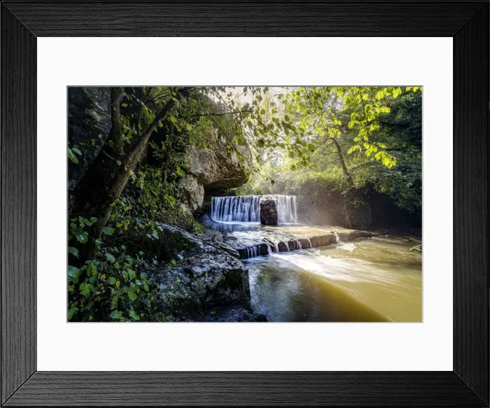 Framed Print : Italy, Lazio: waterfalls of Fosso Castello in Chia town Framed Print : Italy, Lazio: waterfalls of Fosso Castello in Chia town