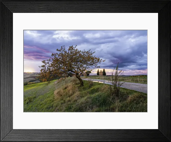Framed Print : Italy, Tuscany: amazing view of Vitaletas Our Lady Chapel, Val d Orcia Framed Print : Italy, Tuscany: amazing view of Vitaletas Our Lady Chapel, Val d Orcia