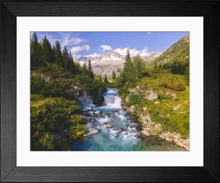 Framed Print : Beautiful Fumo Valley in Trentino Alto Adige, Trento province in Adamello-Brenta natural Framed Print : Beautiful Fumo Valley in Trentino Alto Adige, Trento province in Adamello-Brenta natural