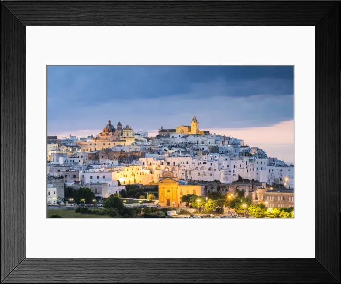 Framed Print : Ostuni, Itria Valley, Brindisi district, Apulia, Italy Framed Print : Ostuni, Itria Valley, Brindisi district, Apulia, Italy