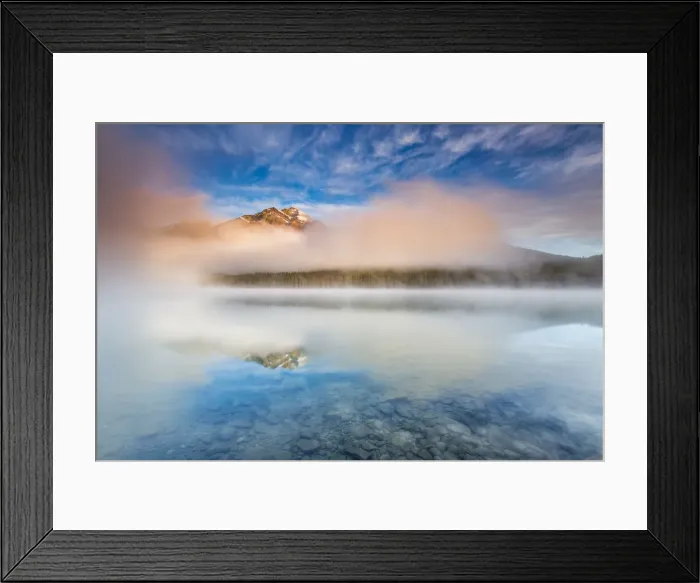 Framed Print : Pyramid Lake and Pyramid Mountain, Jasper National Park, Alberta, Canada Framed Print : Pyramid Lake and Pyramid Mountain, Jasper National Park, Alberta, Canada