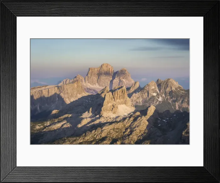 Framed Print : The mountains of Lagazuoi, Croda da Lago, Lastoni di Formin, Cinque Torri Framed Print : The mountains of Lagazuoi, Croda da Lago, Lastoni di Formin, Cinque Torri