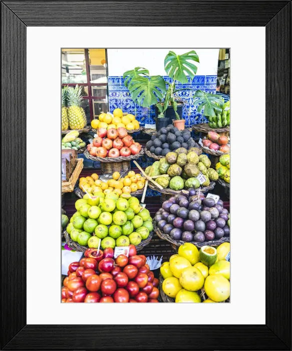 Framed Print : Tropical fruit at Mercado dos Lavradores market, Funchal, Madeira island, Portugal Framed Print : Tropical fruit at Mercado dos Lavradores market, Funchal, Madeira island, Portugal