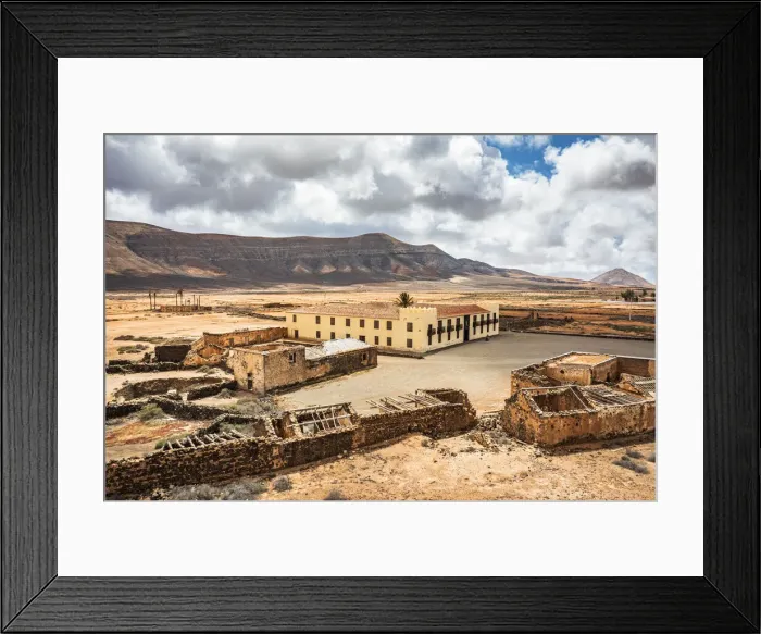Framed Print : Abandoned ruins in the old complex Casa de los Coroneles (House of Colonels), La Oliva Framed Print : Abandoned ruins in the old complex Casa de los Coroneles (House of Colonels), La Oliva