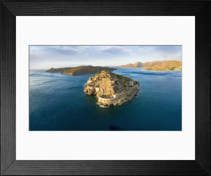 Framed Print : Spinalonga island Venetian fortress, Mirabello bay, Lasithi prefecture, Crete, Greece Framed Print : Spinalonga island Venetian fortress, Mirabello bay, Lasithi prefecture, Crete, Greece