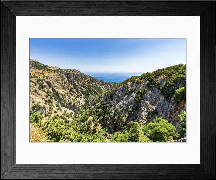 Framed Print : Rock canyons in the Imbros Gorge nature reserve, Sfakia, Crete, Greece Framed Print : Rock canyons in the Imbros Gorge nature reserve, Sfakia, Crete, Greece