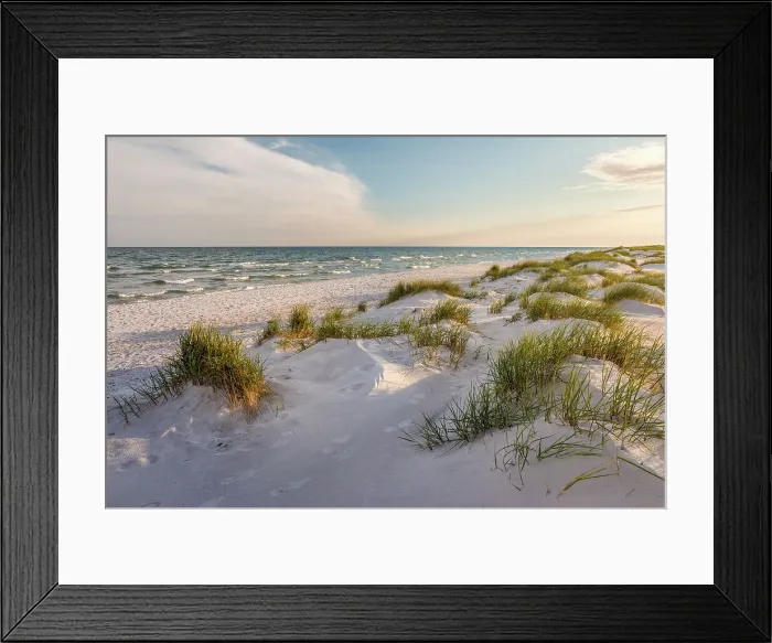 Framed Print : Dunes on Dueodde Beach, Bornholm, Denmark Framed Print : Dunes on Dueodde Beach, Bornholm, Denmark