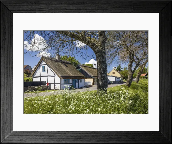 Framed Print : Coastal road in Listed on Bornholm, Denmark Framed Print : Coastal road in Listed on Bornholm, Denmark